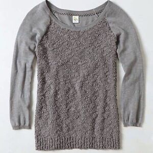 👚Anthropologie Yellow Bird Bramble Knit Pullover